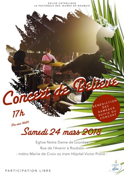 Believe en concert avec l’AEP de Roubaix @ Notre Dame de Lourdes